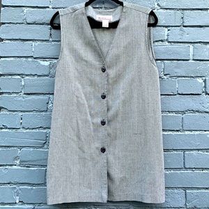 VINTAGE Micro Houndstooth METRO New York Tunic Art Deco MCM Mid-Century Modern